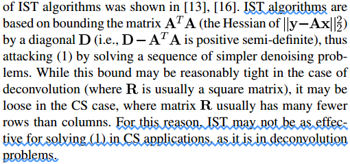 IST：Iterative Shrinkage/Thresholding和Iterative Soft Thresholding