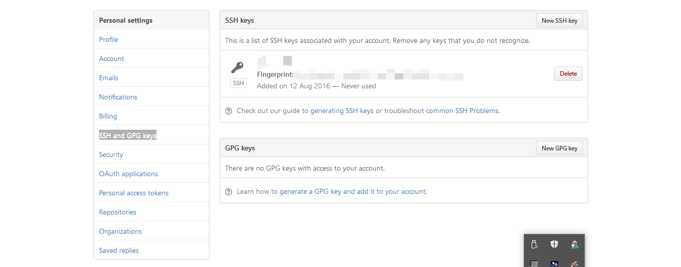 SSH and GPG keys