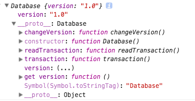 WebSQL DataBase物件