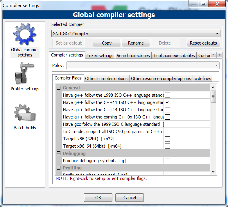 Compiler Settings