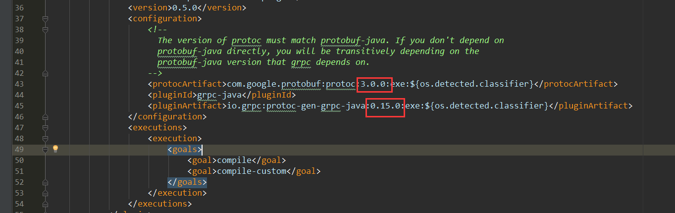 grpc protoc version
