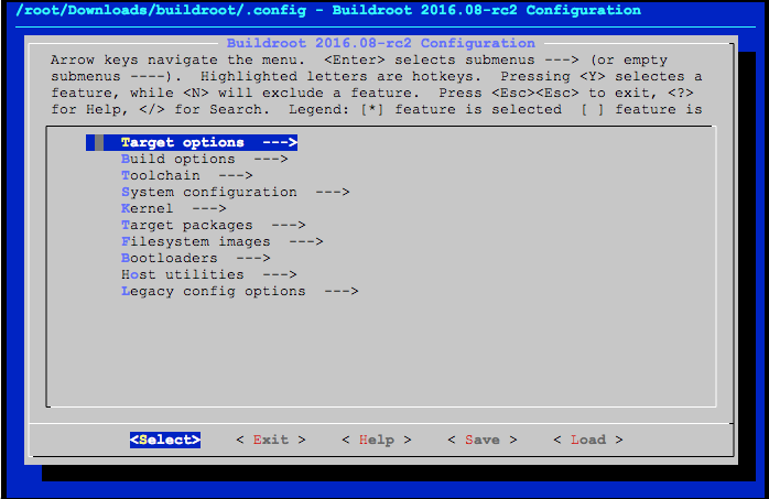 buildroot-menuconfig