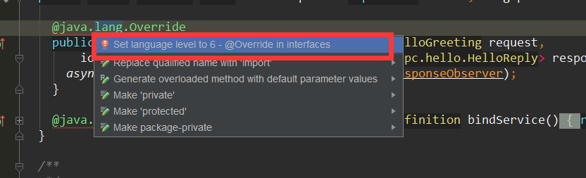 set jdk level