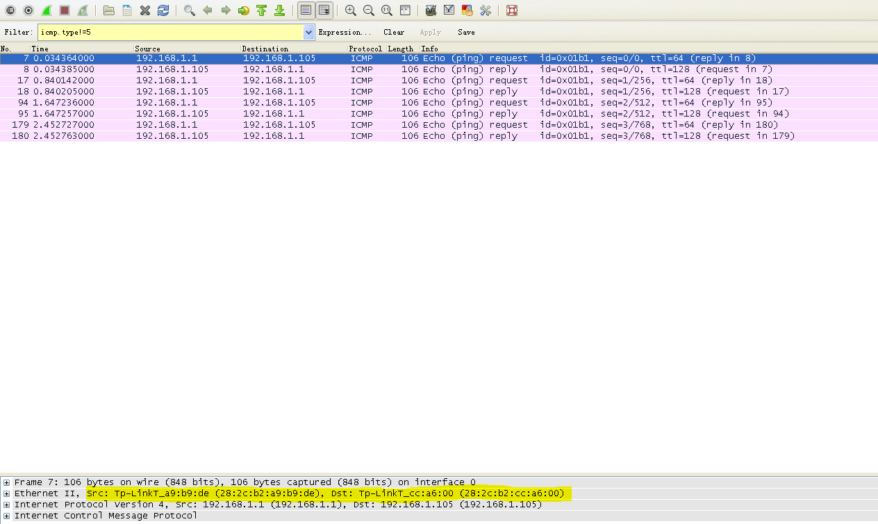 虚拟机wireshark