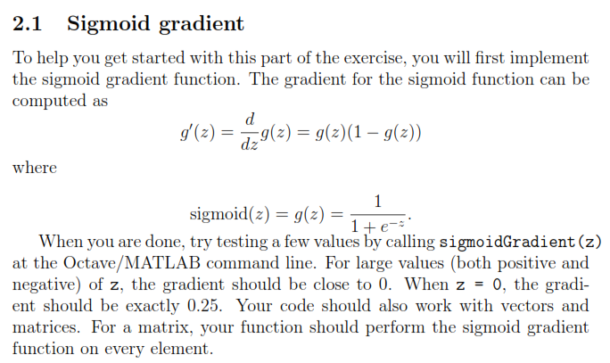 sigmoidGradient的表达式