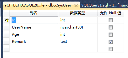 資料表新增