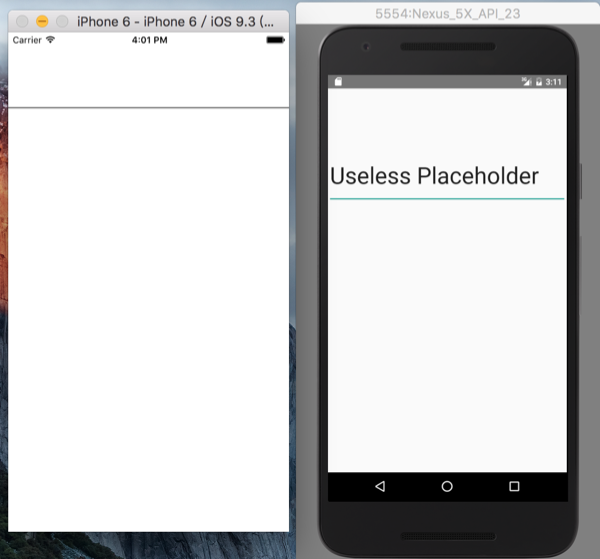 左面是IOS右面Android