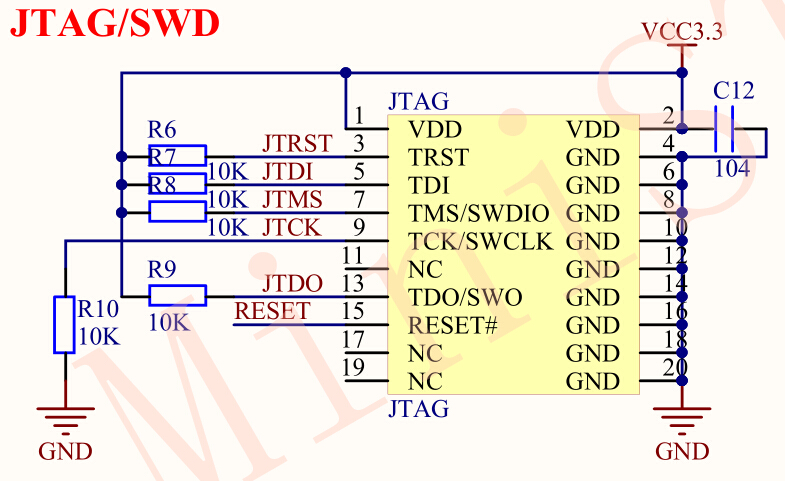 JTAG/SWD电路图