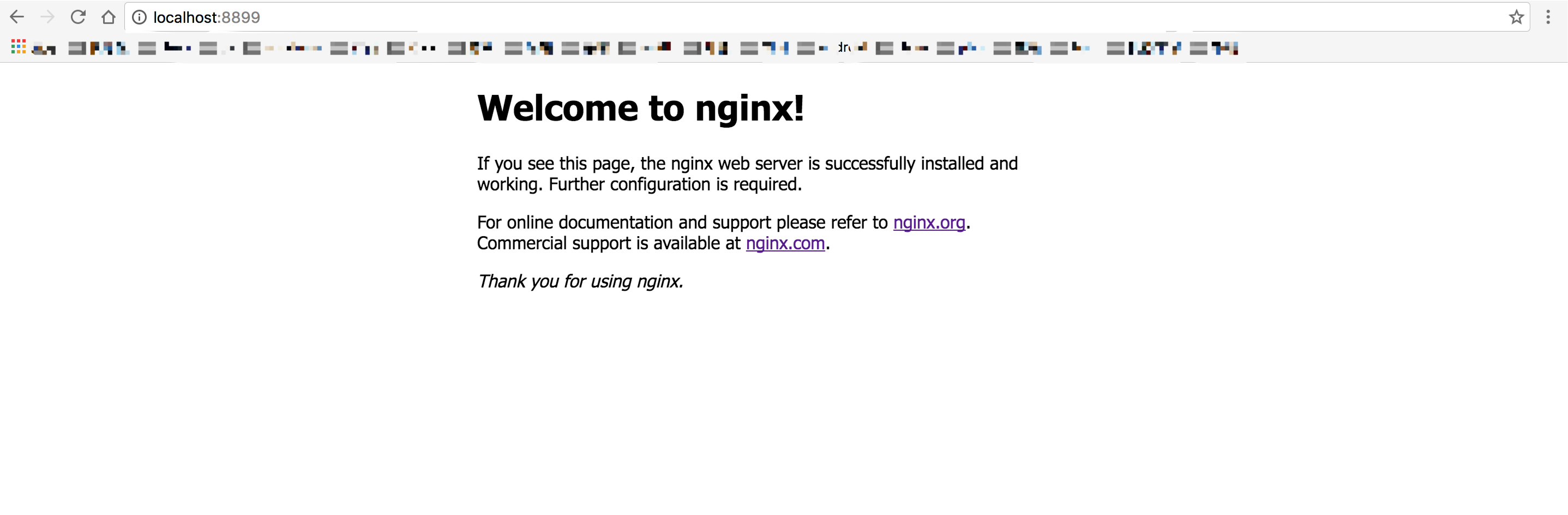 nginx安装成功后输入地址画面