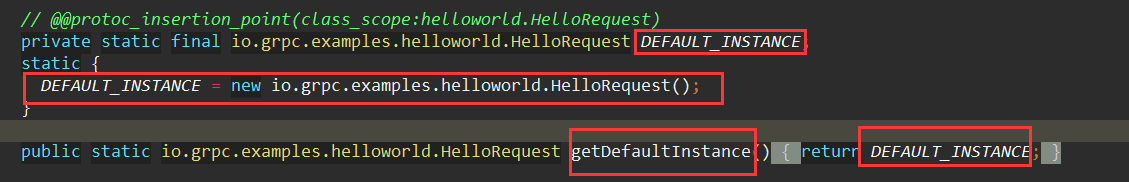 default instance