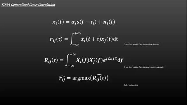 Generalized cross correlation