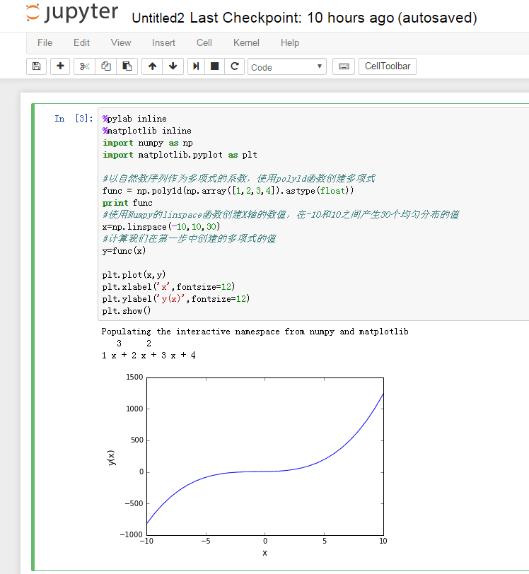 jupyter(ipython)内嵌问题：%pylab inline的使用