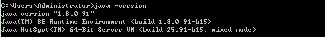 java version