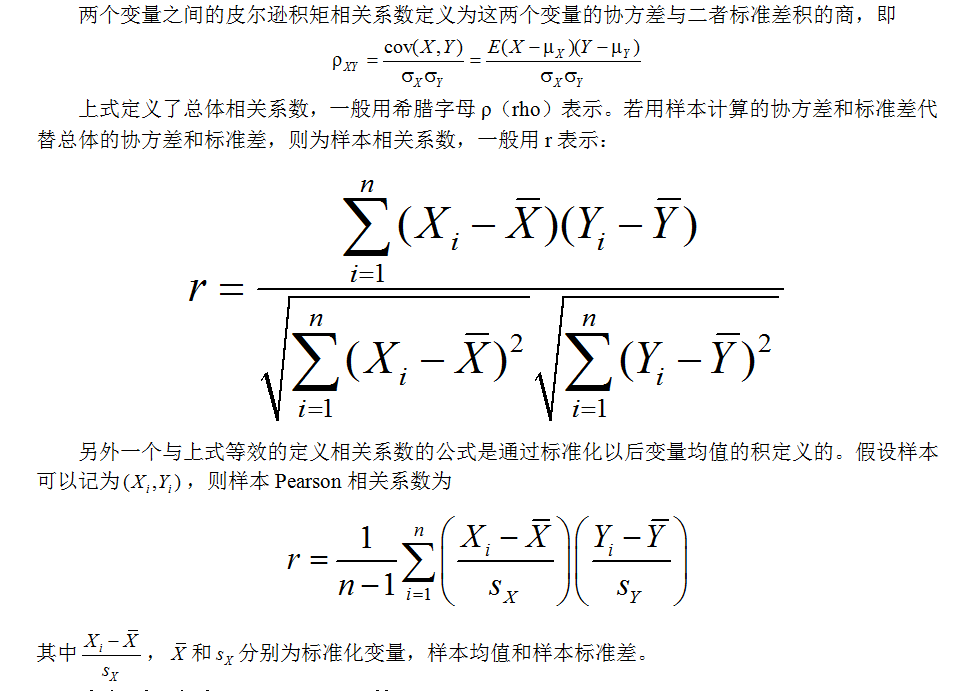 皮尔森相关系数图片