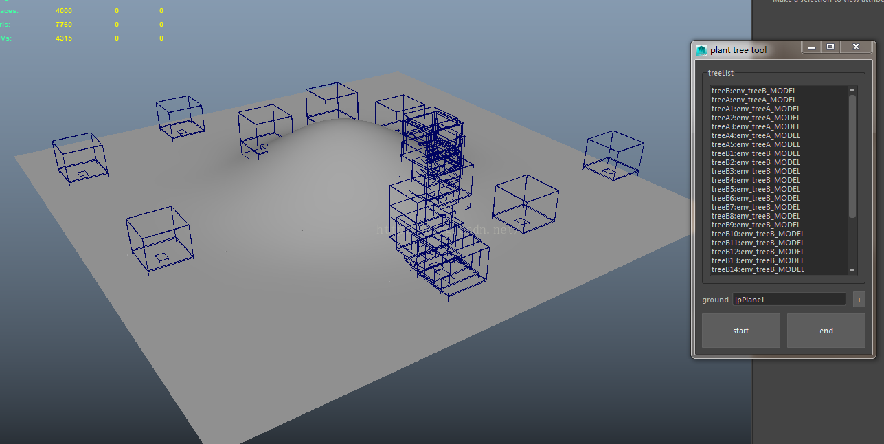 maya中种树脚本思路