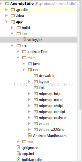 Volley框架网络访问String,JsonObject,JsonArray