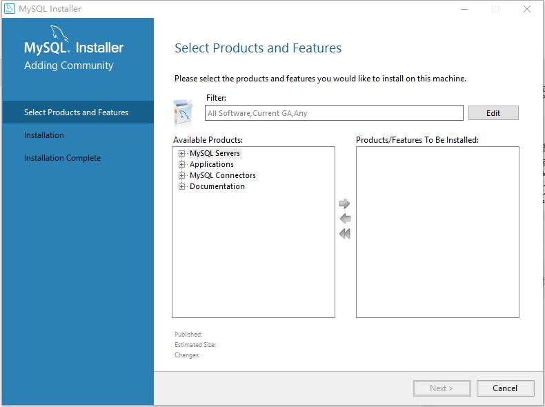 mysql install