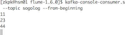 kafka接收数据