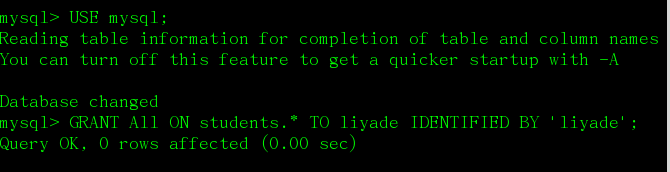 创建用户liyade