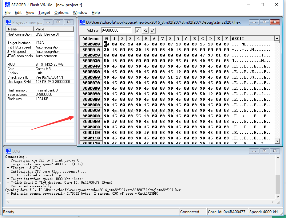 Формат hex файла stm32