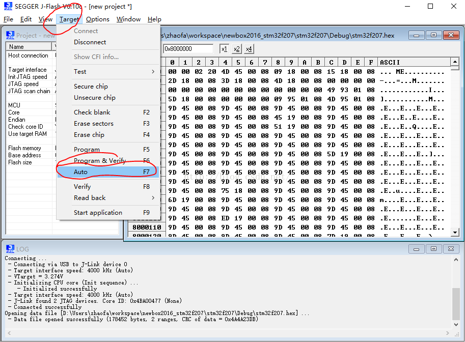 Формат hex файла stm32