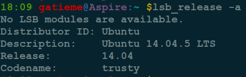 lsb_release -a