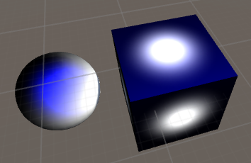 使用unity自带的图片default-particle作为贴图,并调整specular color