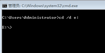 cmd cd到d盘切换不过去_cmd删除盘符