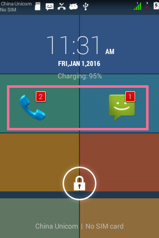 android开发笔记之锁屏界面未读短信未接来电提醒android44