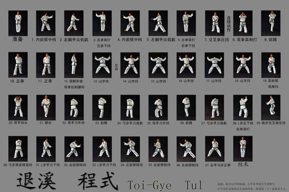 [从头学绘画] 第36节 跆拳道二十四品势之7-退溪_退溪第27个动作-csdn