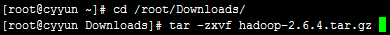 解压hadoop2.6.4
