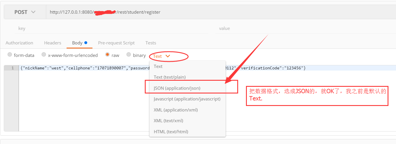 Content type 'text/plain;charset=UTF-8' not supported