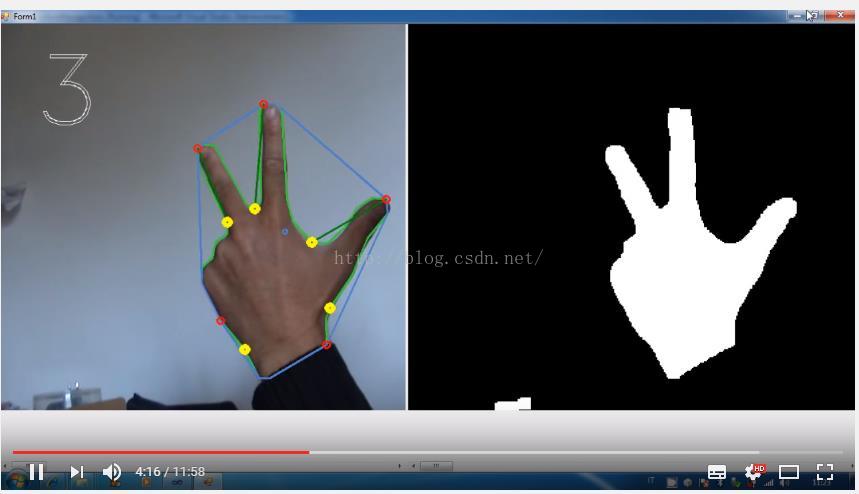 Opencv Emgucv手势识别 0 1 2 3 4 5 Taily老段的博客 Csdn博客