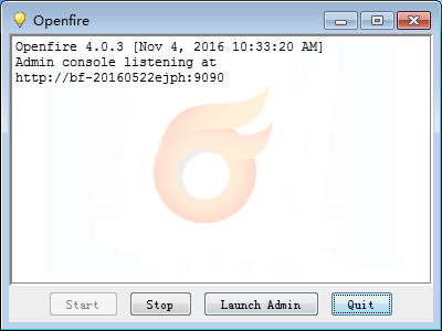 Openfire安装完成