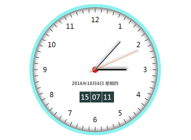 jquery-css3-digit-circle-clock