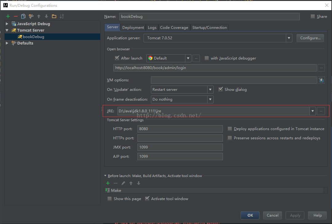java.net.BindException: Address already in use: JVM_Bind null:1099