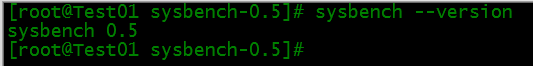sysbench --version