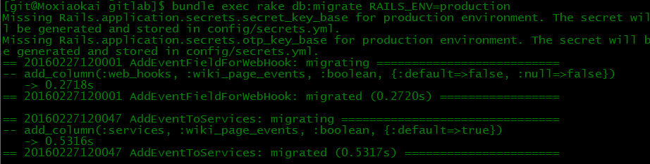 Run database migrations