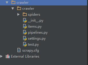 scrapy工程目录结构
