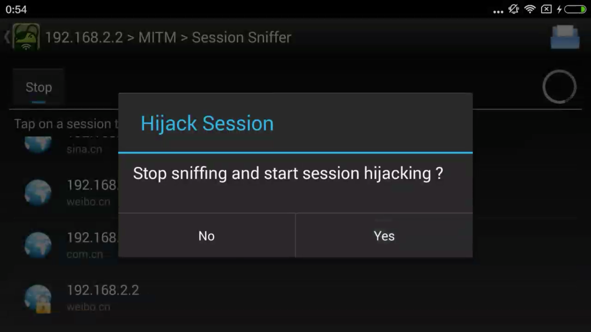 点击session