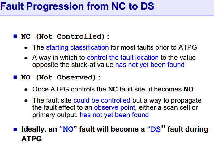 “NC NO fault class”述