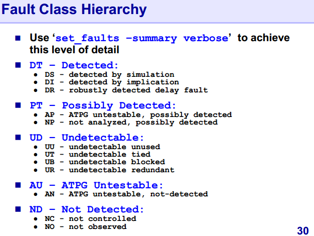 "fault class"