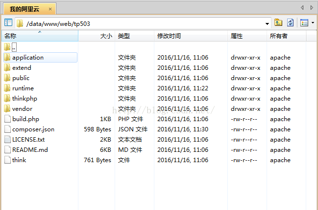 我的服务器开发之路-安装thinkphp