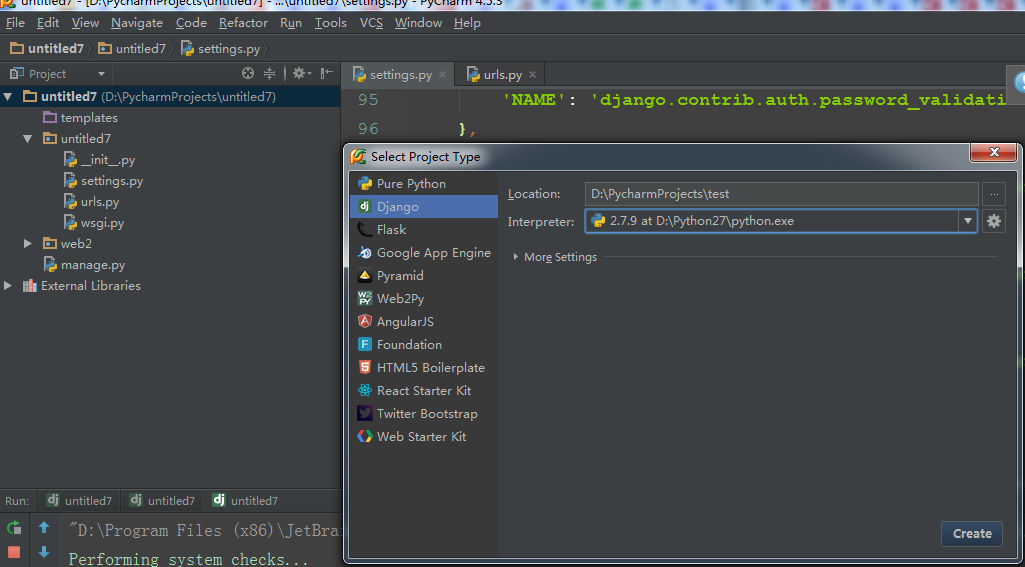 pycharm+python+Django之web开发环境的搭建（windows）第1张