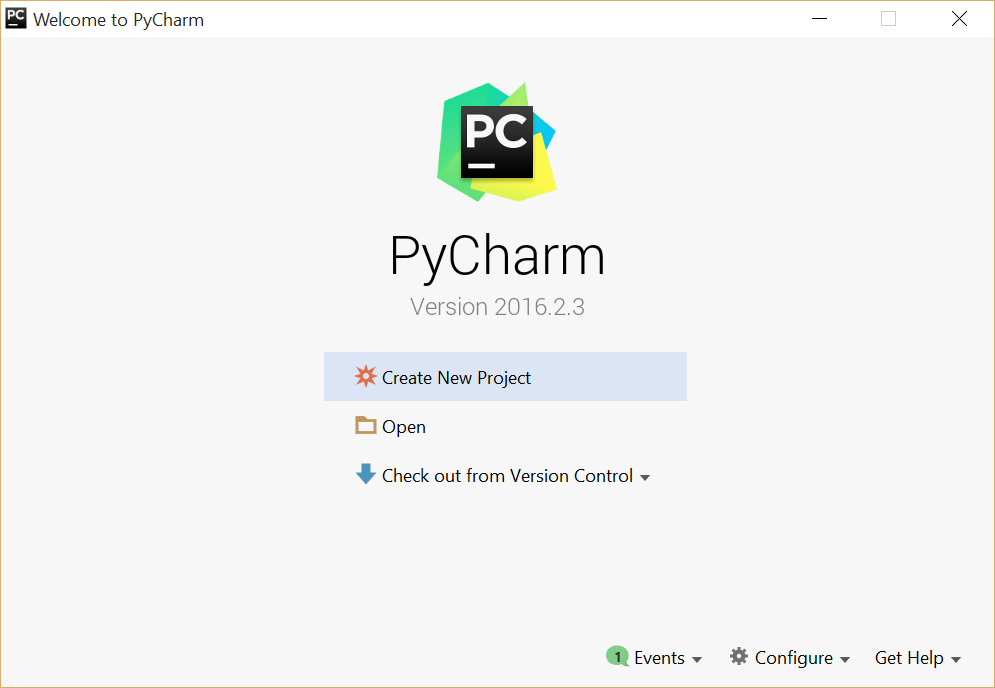 Pycharm как создать новый проект