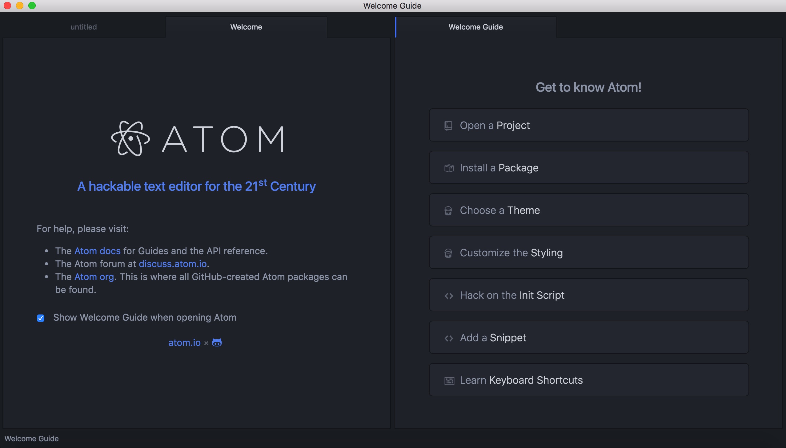 atom-home-page