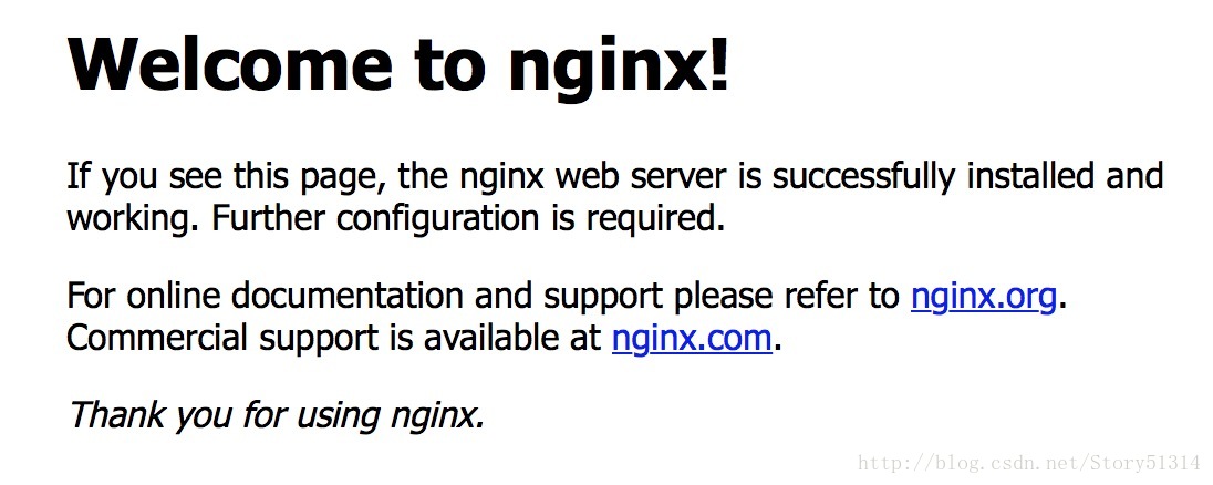 welcome to nginx
