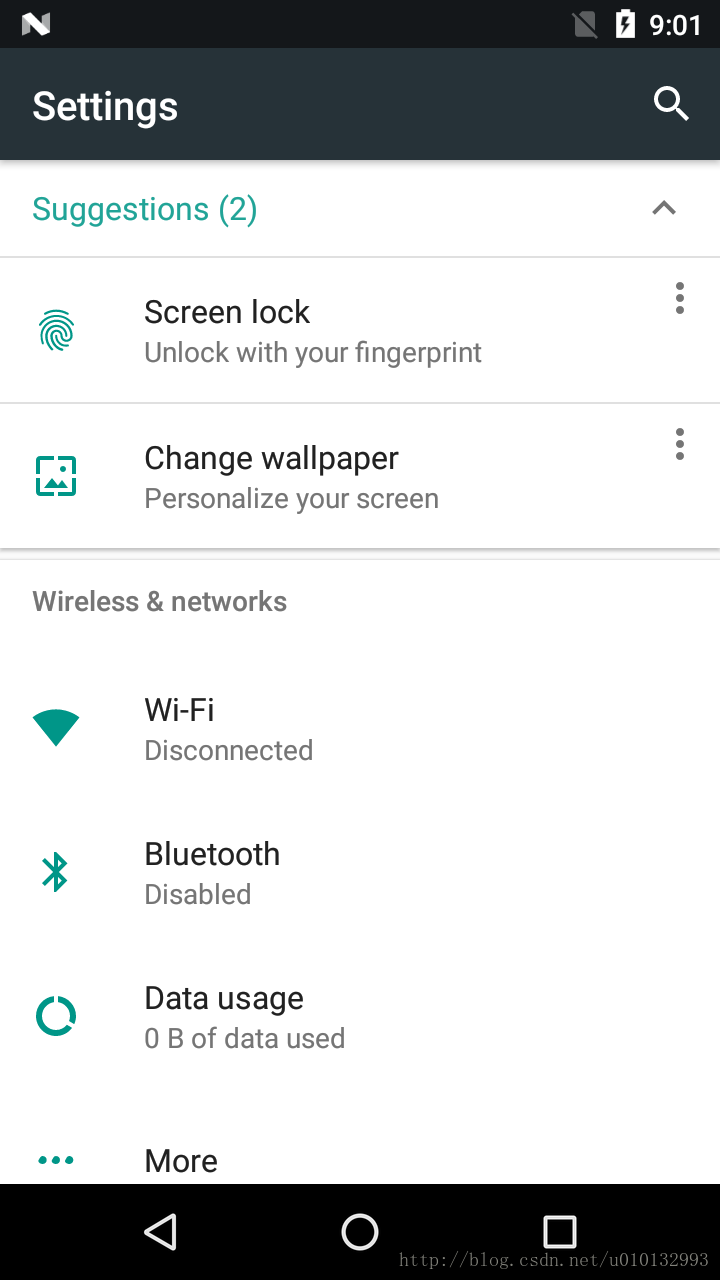 Android N Settings