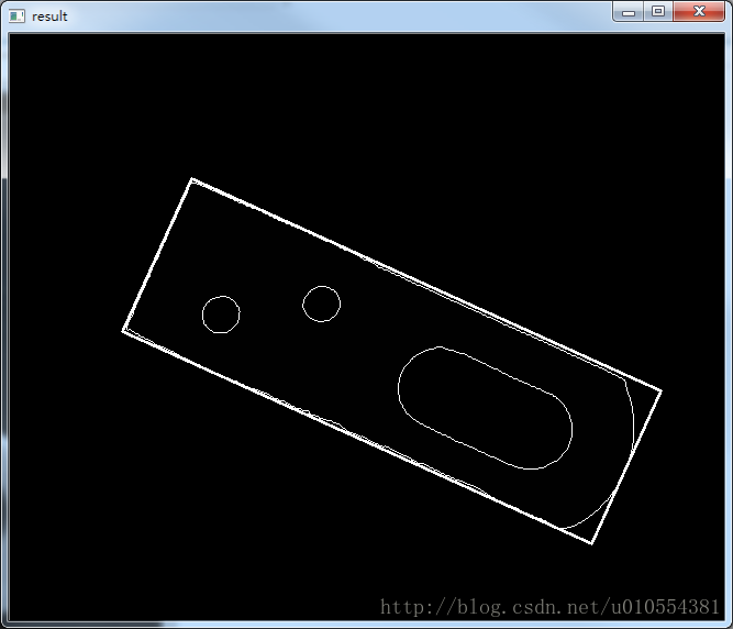 Opencv 找轮廓并画出相应的矩形