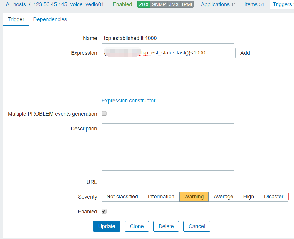 zabbix系列(七)zabbix3.0添加对tcp连接数及状态的监控